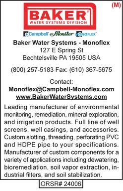 Environmental Products, Monoflex, Baker Water Systems