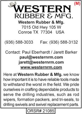 Western Rubber & Manufacturing, Water Well Products