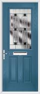 2 Panel 1 Square Composite Door aspen glass