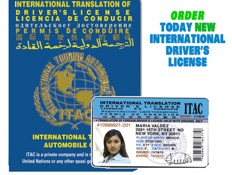 ITAC International Drivers License Document 2 yrs 