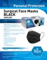 MedPride Surgical Ear Loop Face Masks - Black