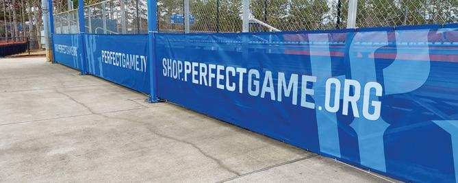 branded dugout windscreen