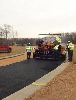 Fine grading and installing base asphalt for roadways in Hamilton Park Waldorf, Maryland