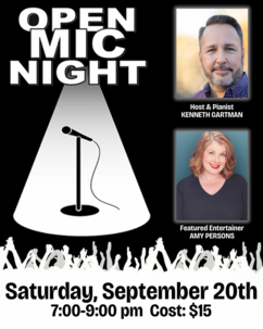 Open Mic Night with Host & Pianist Kenneth Gartman and Special Guest Leah Mossman
