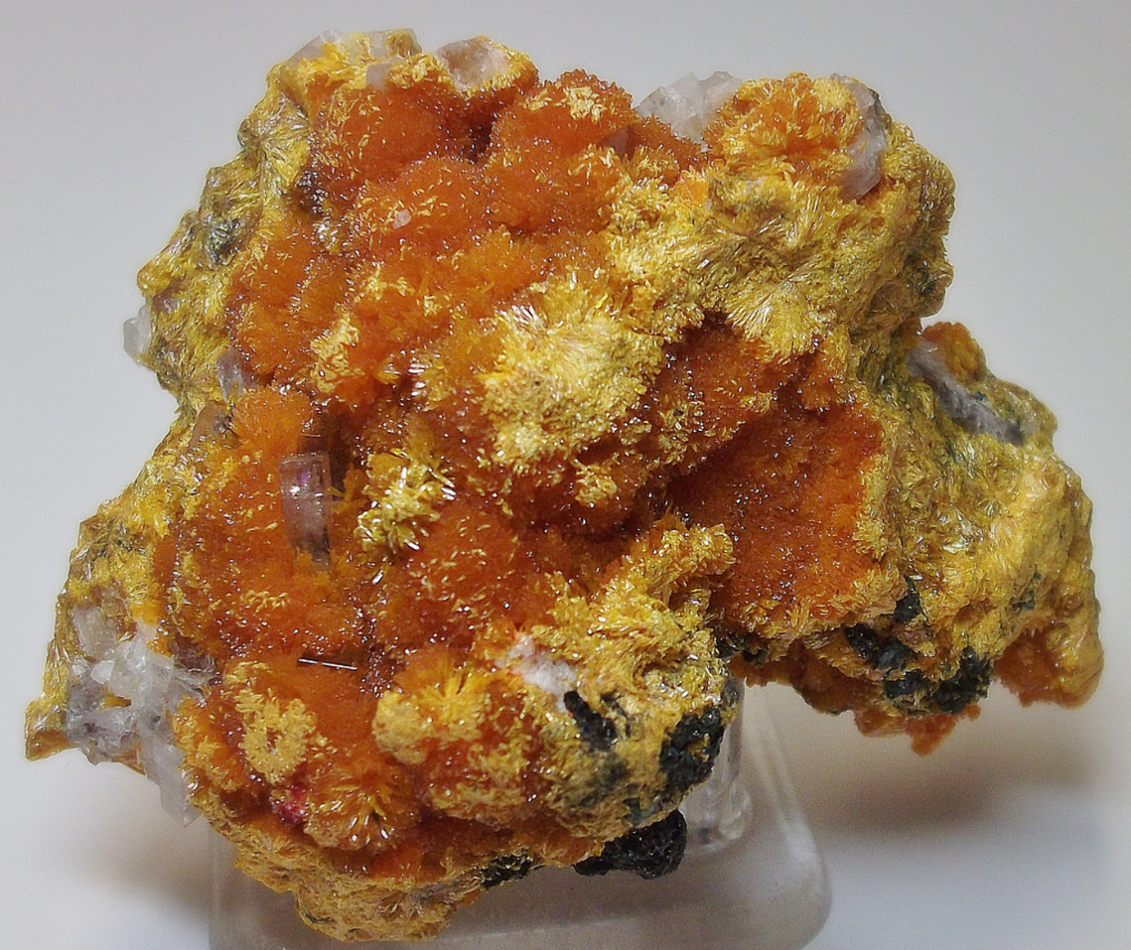 Orpiment & Baryte crystals- Quiruvilca Mine, Peru