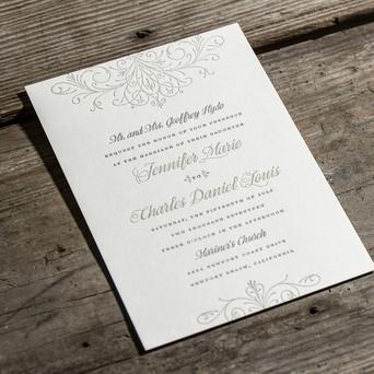 Letterpress Styled Image Courtesy of Envelopments