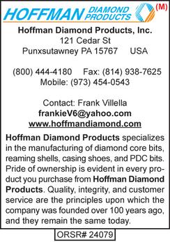 Hoffman Diamond Products, Diamond Bits, Drilling Supplies