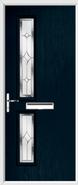 2 Square Composite Door regal sapphire glass