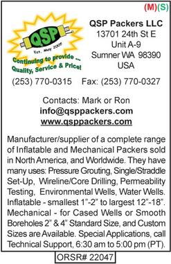 QSP Packers, Packers, Inflatable Packers