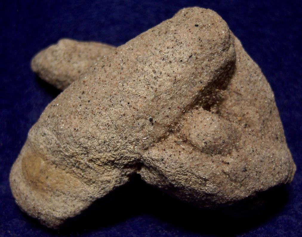 Sand Calcite crystals, Badlands, Pennington County, South Dakota, USA, ex Ted Morley, collected ca. 1960