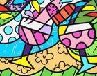 Romero Britto Wine Country Magenta