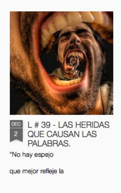 LAS HERIDAS QUE CAUSAN LAS PALABRAS