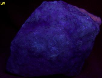 fluorescent TALC, Tremolite, Balmat, Balmat-Edwards Zinc District, St. Lawrence County, New York, USA