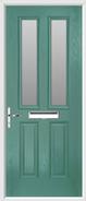 2 panel 2 square glazed composite door