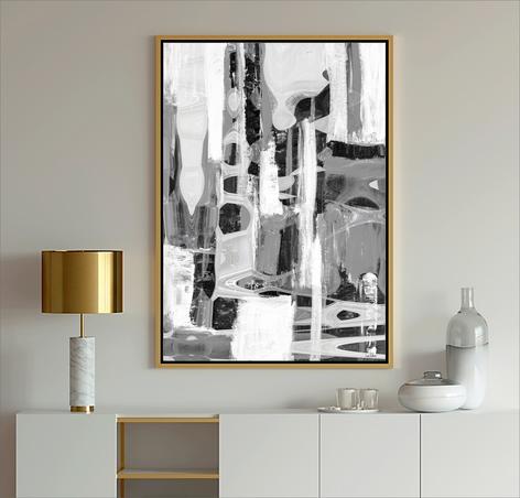 Black and White Abstract, #Abstract Art, #blue and White, #blue art