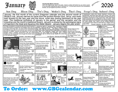 Pagan Calendar