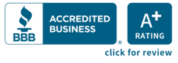 Better Business Bureau A + Accreditation Seal