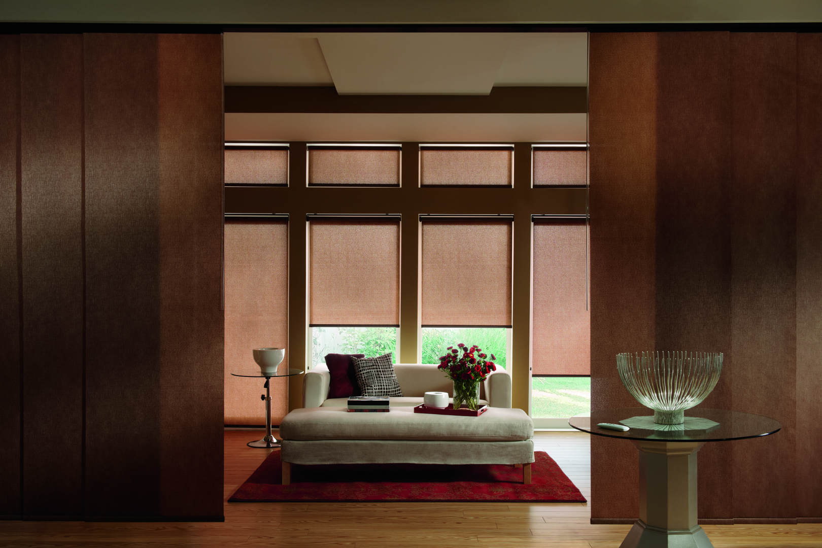 Sliding Panels Roller Shades Roman Shades Natural Shades