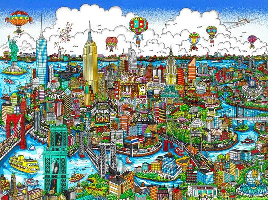 Charles Fazzino High Above New York