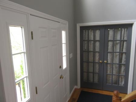 newly painted entrance to home in Foxboro, MA.