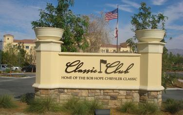 cast stone pots at bob hope golf course