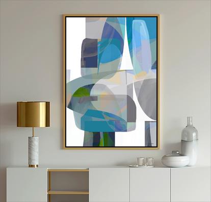 Geometric Art, #abstract art, #geometric, #blue art, #wallart, #design, #dubois art, #modern Art