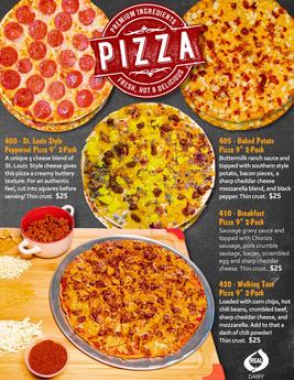 Pizza fundraiser with brochure sales and online sales