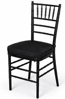 Silla Tiffany negra madera