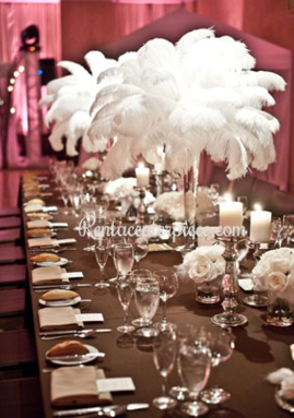 Rent Ostrich Feather centerpieces Los Angeles California