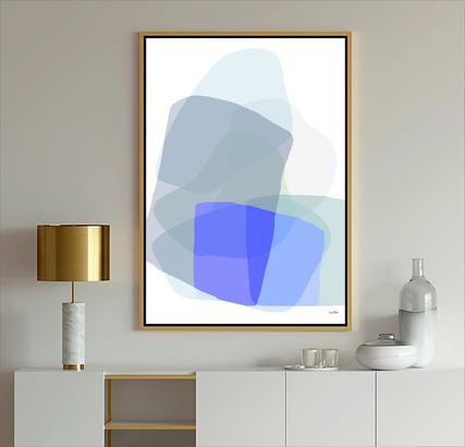 Blue Abstract Art, #blue art, #abstract art, #DuboisArt,#wall art