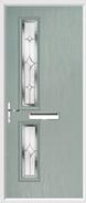 2 Square Composite Door regal sapphire glass