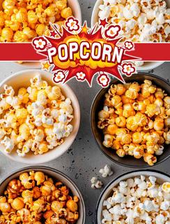 Poppin Popcorn Fundraiser Brochure with online fundraising option