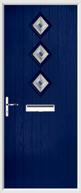 3 Diamond Composite Door fusion art glass