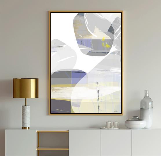 Blue and Beige Abstract, #abstract art, #Blue, #wall Art, #Dubois Art