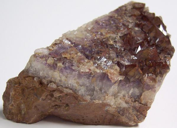 QUARTZ AMETHYST, HEMATITE - Thunder Bay District, Ontario, Canada