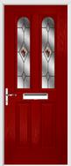 2 Panel 2 Arch Composite Door fusion glass