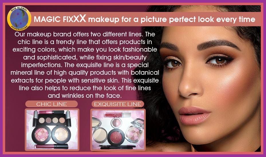 magic fixxx makeup brand with 2 distinct lines