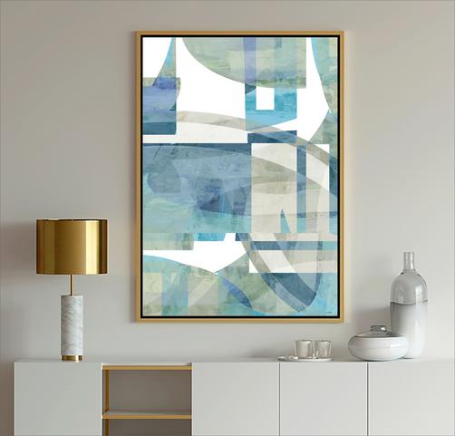 Geometric Art, #abstract art, #geometric, #blue art, #wallart, #design, #dubois art, #modern Art