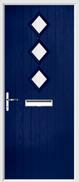 3 Diamond Composite Door stripes glass