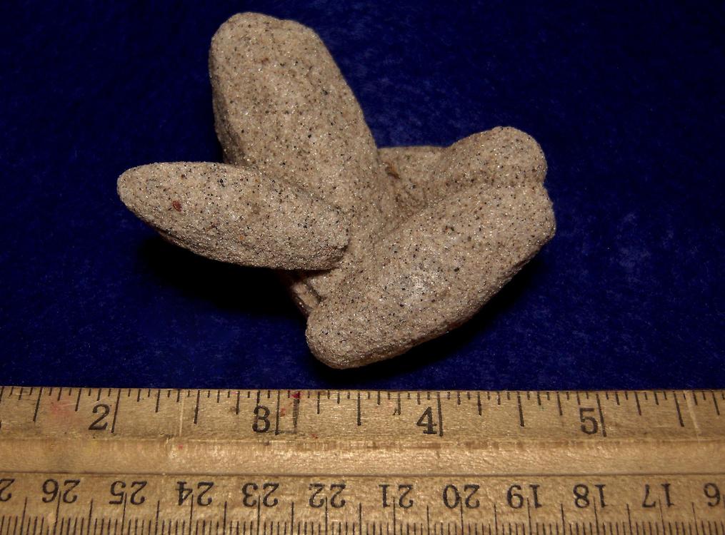 Sand Calcite crystals, Badlands, Pennington County, South Dakota, USA, ex Ted Morley, collected ca. 1960