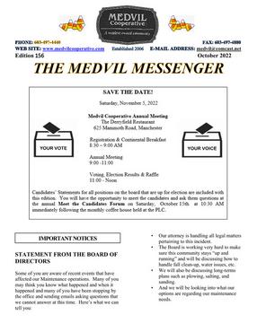 Messenger Oct 2022 front