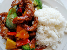 Crispy Orange Beef Lunch Special