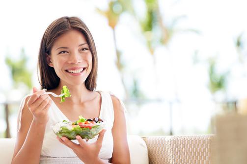 A woman eating Immune Boosting Diet