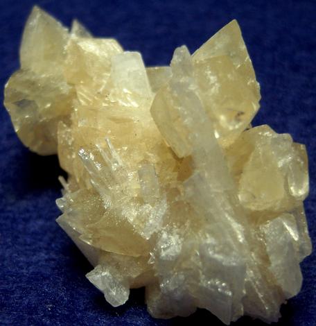 fluorescing CALCITE with CELESTINE - Clay Center, Ottawa County, Ohio, USA - ex Eric Meier, Broken Back Minerals