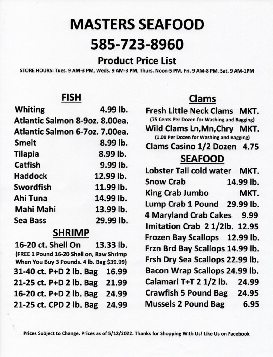 Seafood Products