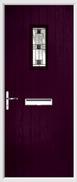 Cottage Rectangle Composite Door aspen glass