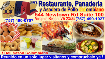 Bilus Panaderia Colombiana Y Restaurante Colombiano En Hampton Virginia Virginia Beach Norfolk Bunuelos Arepas Empanadas Colombianos Tamles Sancocho Bandeja Paisa Toda Comida Latina Colombiana