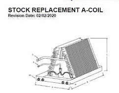 Sustainable Coils Uncased A-Coil Diagram