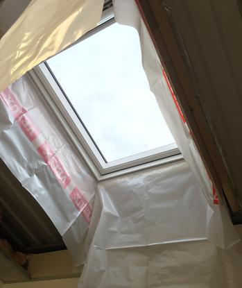 VELUX sheet metal window Install. PMV Maintenance - VELUX and Roto roof window / Skylight repair, replacement, installation, re-glazing, servicing, maintenance, Blinds, Leaks, repairs, Glass, renovation specialists covering London, Hertfordshire, Bedfordshire, Cambridgeshire, Essex, South London, North London and Central London.