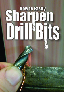 How to easily sharpen drill bits. www.DIYeasycrafts.com